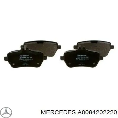 Купити A0084202220 Mercedes Задні колодки
