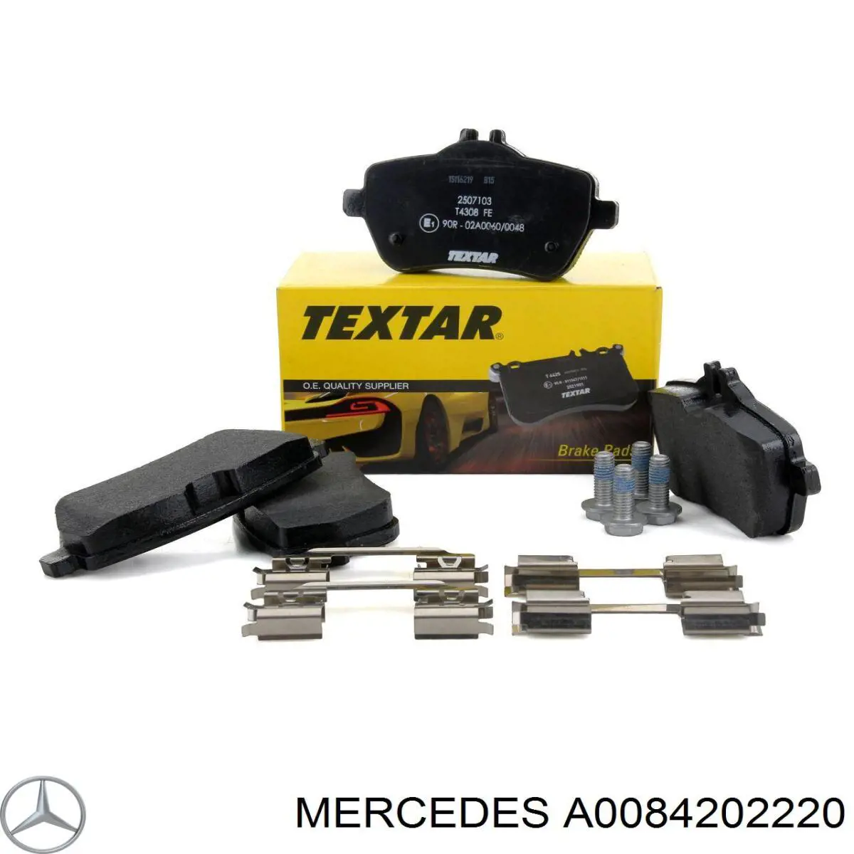 Задні дискові колодки Mercedes A0084202220