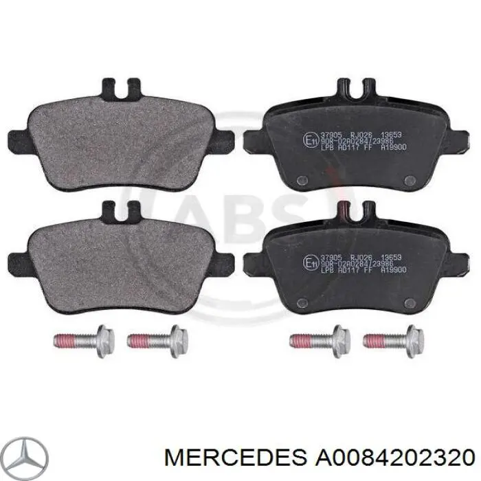 Купити A0084202320 Mercedes Задні колодки