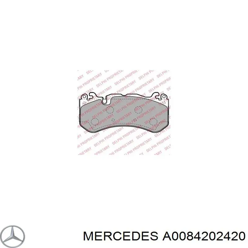 Гальмівні колодки Mercedes A0084202420 ціна, від 126.66 USD