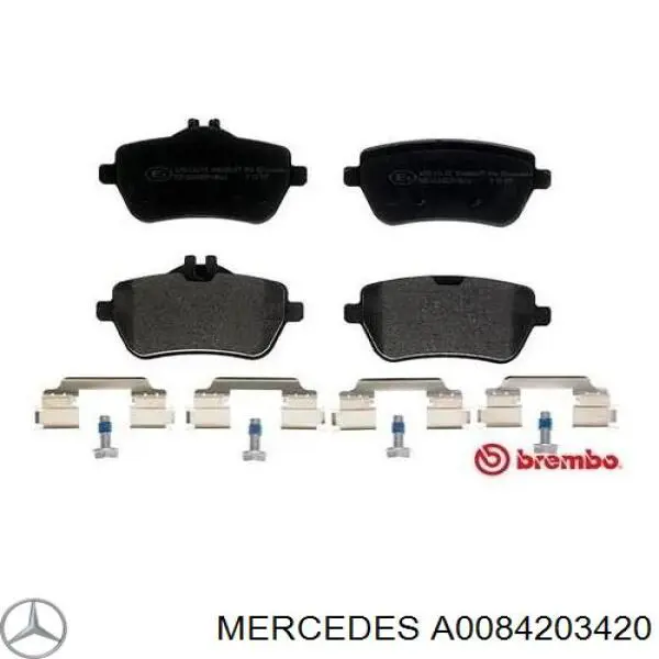 Купити A0084203420 Mercedes Задні колодки