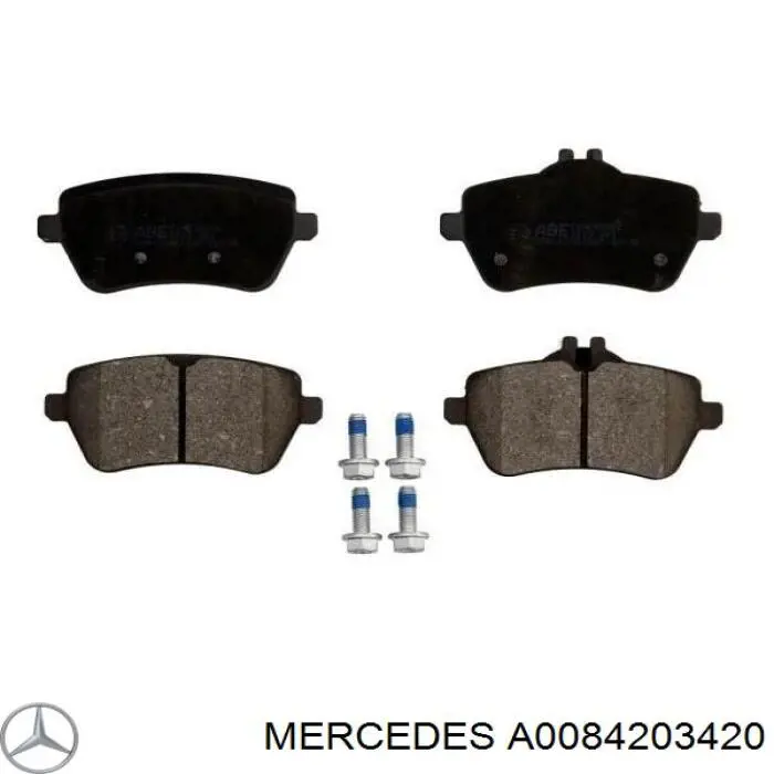 Задні дискові колодки Mercedes A0084203420