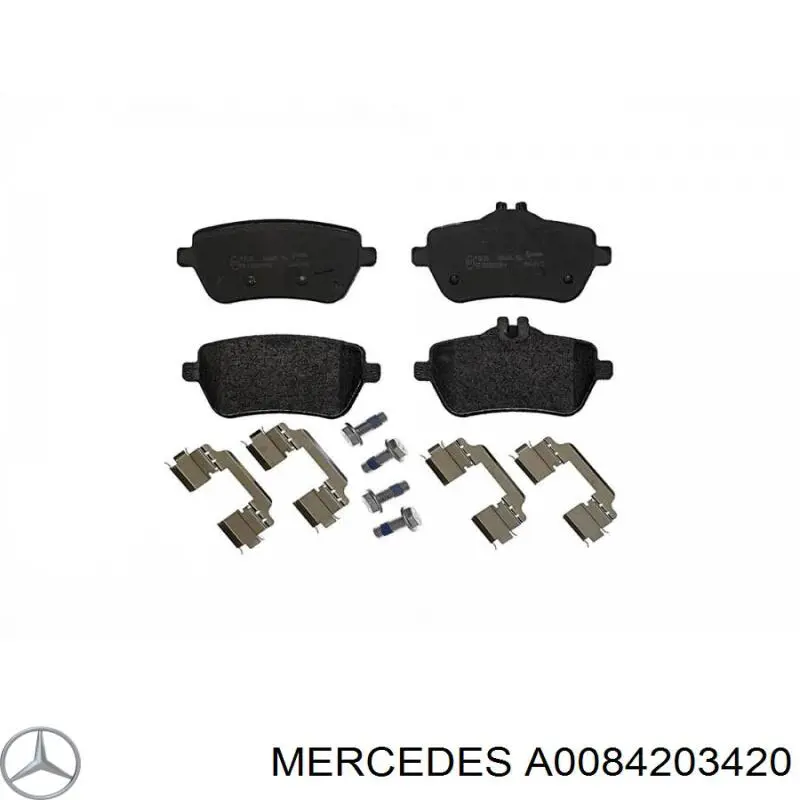 Задні гальмівні колодки Mercedes A0084203420 ціна, від 59.23 USD