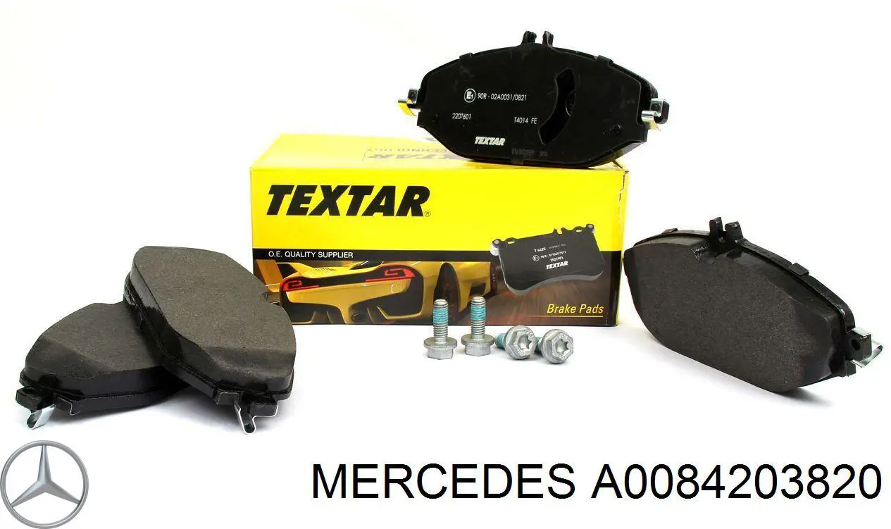 Купити A0084203820 Mercedes Колодки гальмівні передні, дискові
