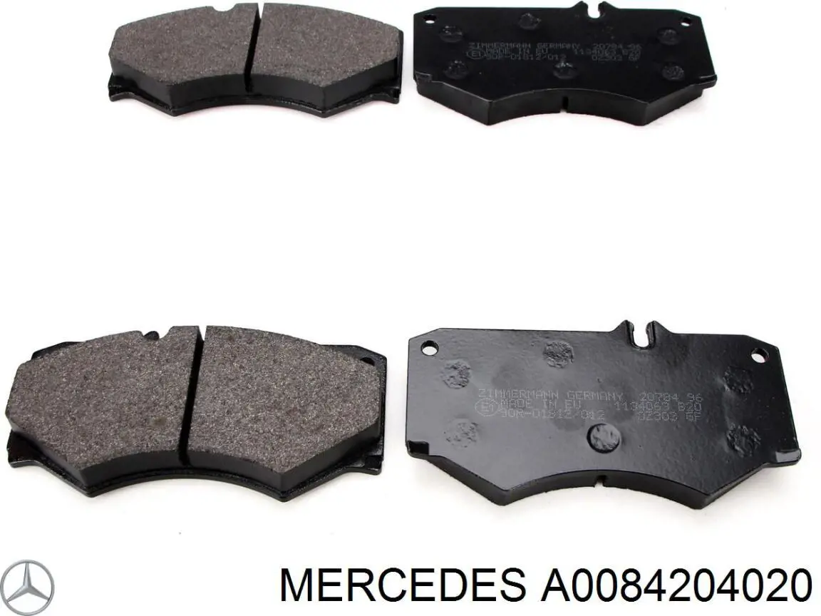 Гальмівні колодки Mercedes A0084204020 ціна, від 20.94 USD
