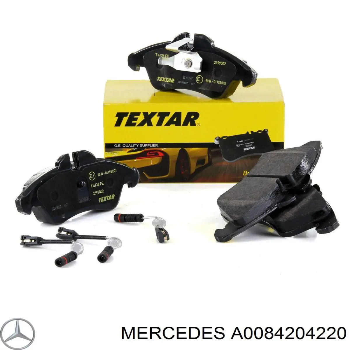 Купити A0084204220 Mercedes Колодки гальмівні передні, дискові