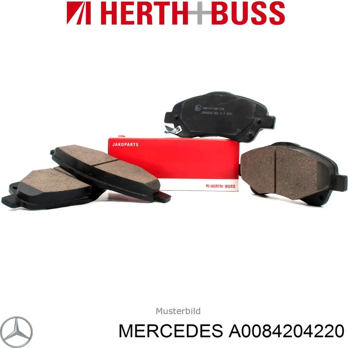 A0084204220 Mercedes колодки гальмівні передні, дискові