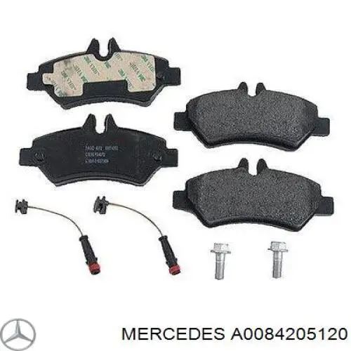 Купити A0084205120 Mercedes Задні колодки