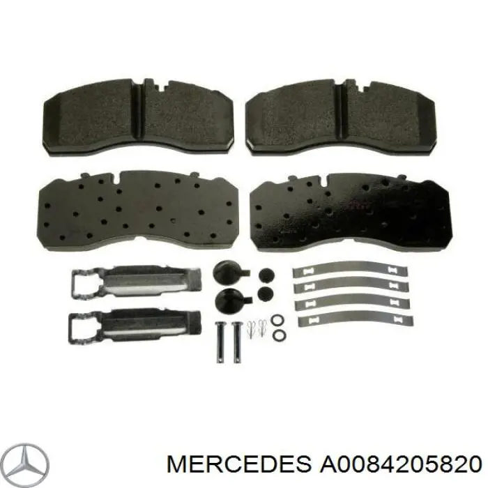 A0084205820 Mercedes колодки гальмівні передні, дискові