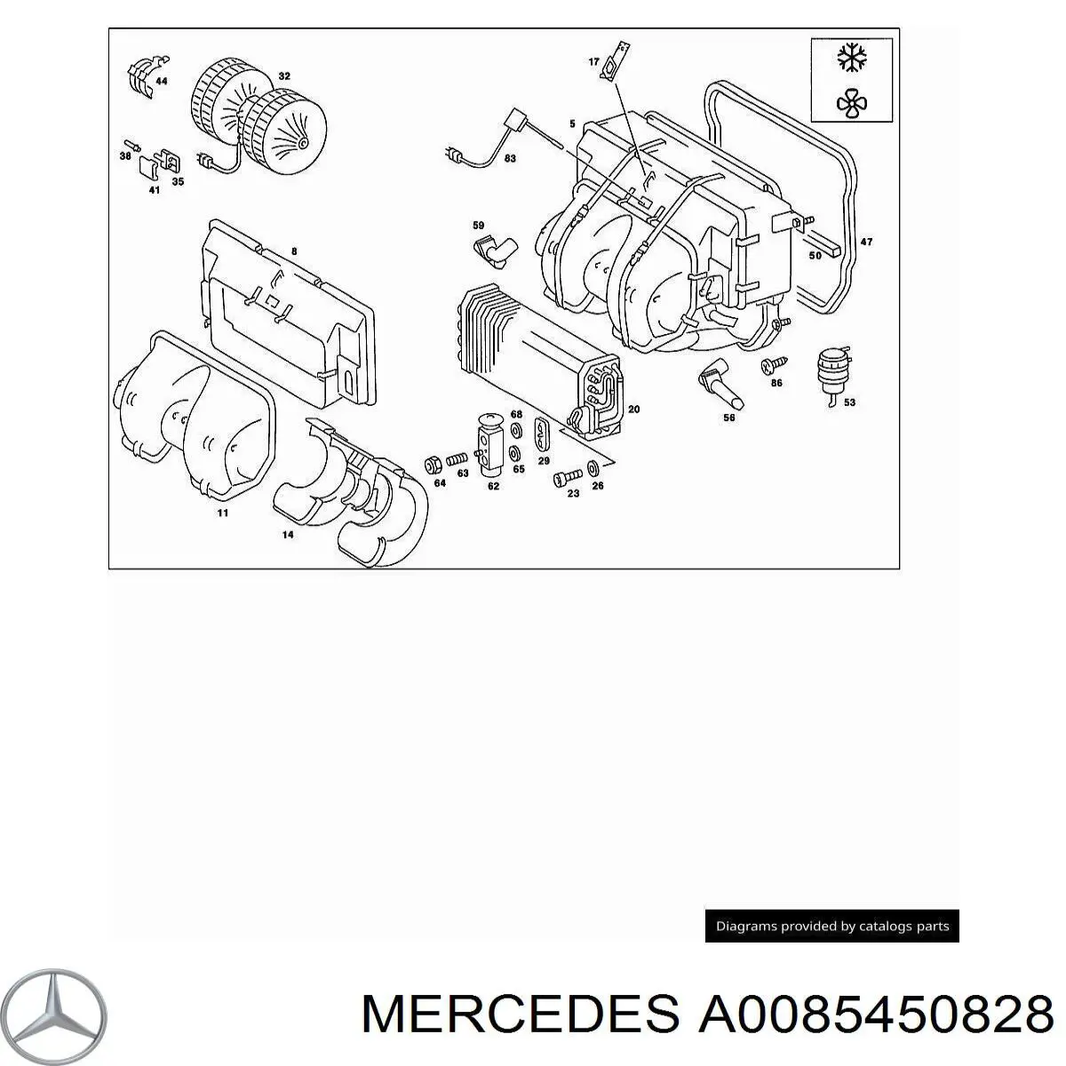  A0085450828 Mercedes