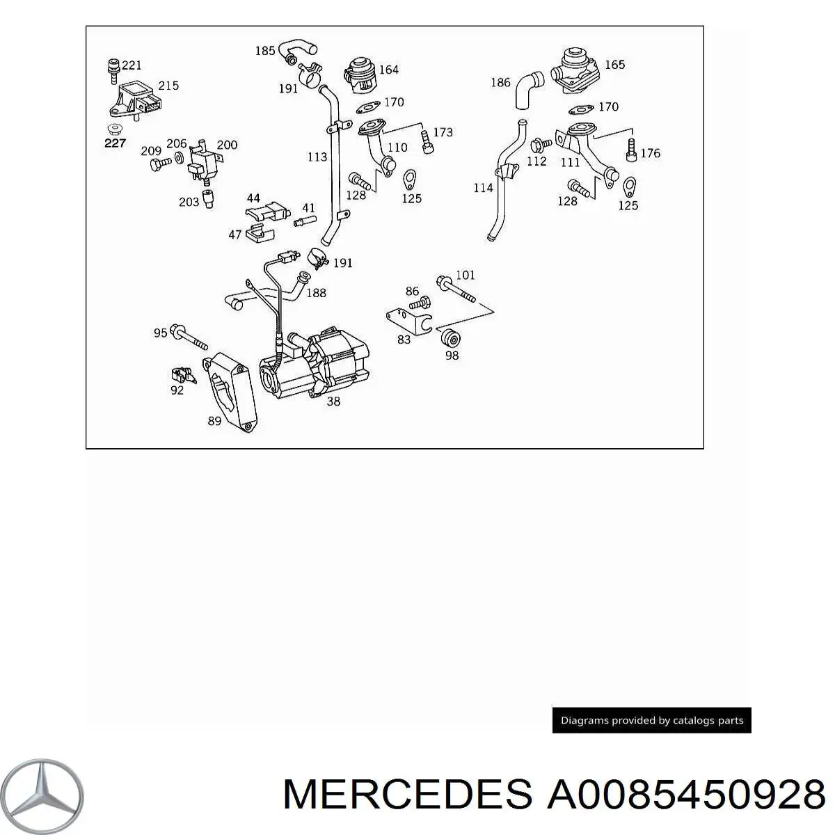 A0085450928 Mercedes Роз’єм регулятора фаз газорозподілу