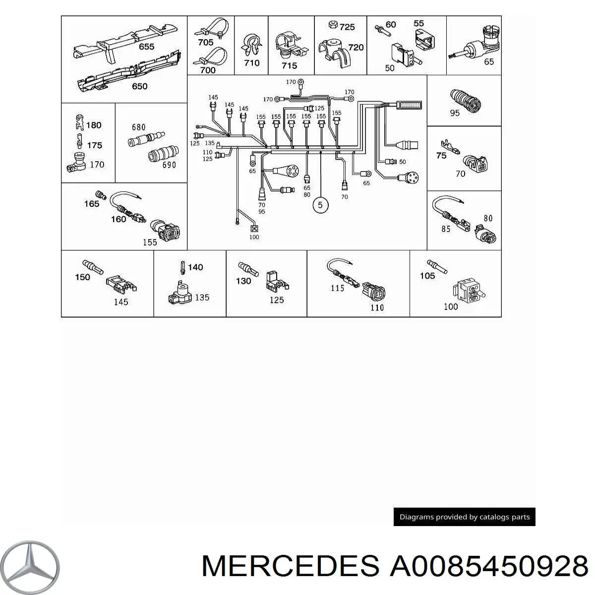 Купити A0085450928 Mercedes Роз’єм регулятора фаз газорозподілу