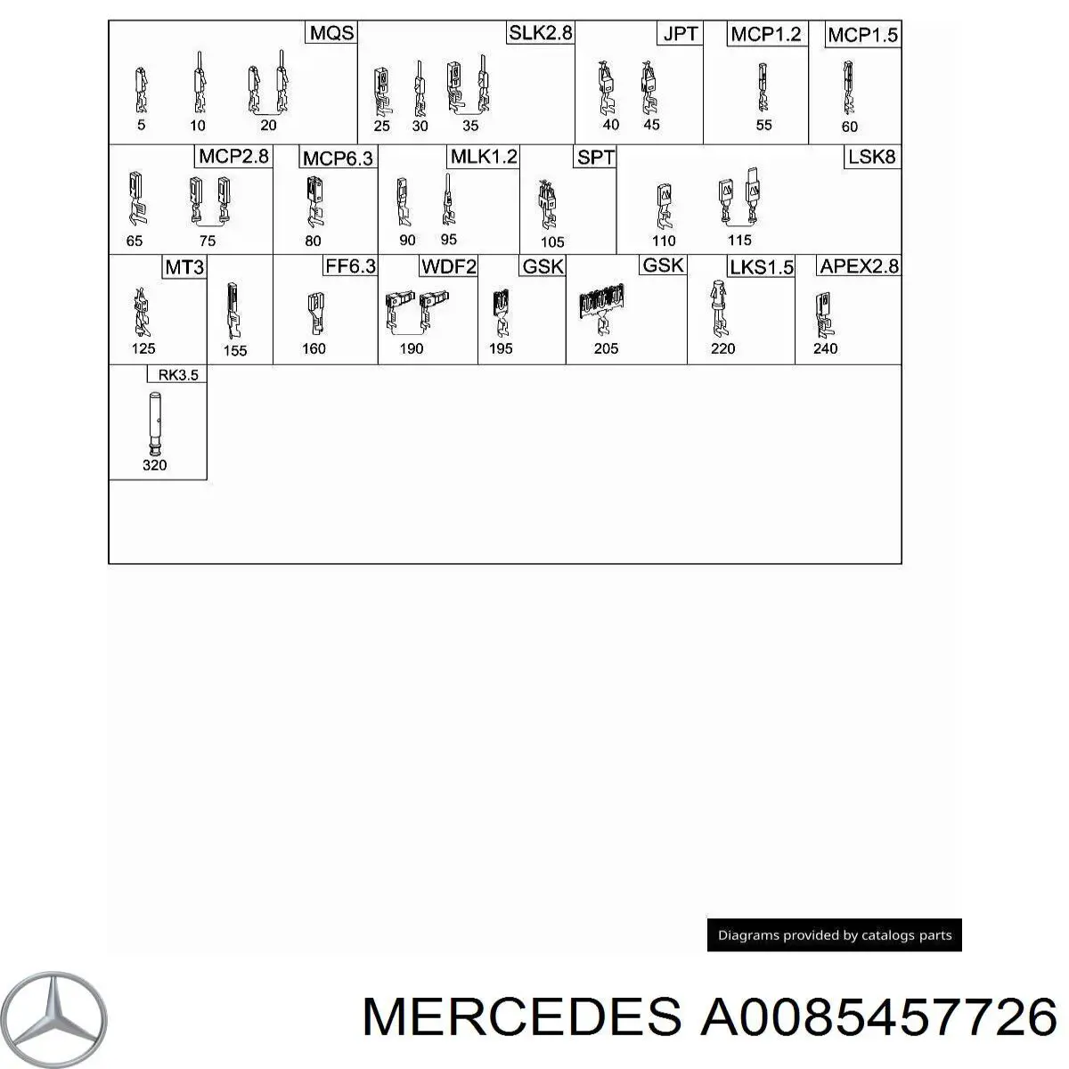  Mercedes A0085457726 ціна, від 0.25 USD
