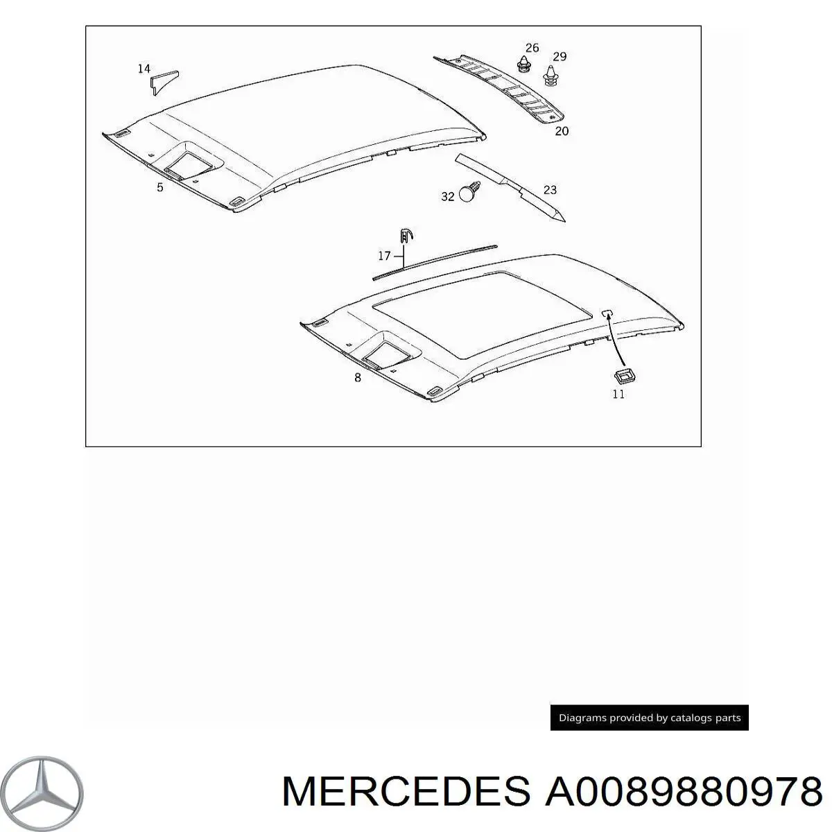  Mercedes A0089880978 ціна, від 0.47 USD