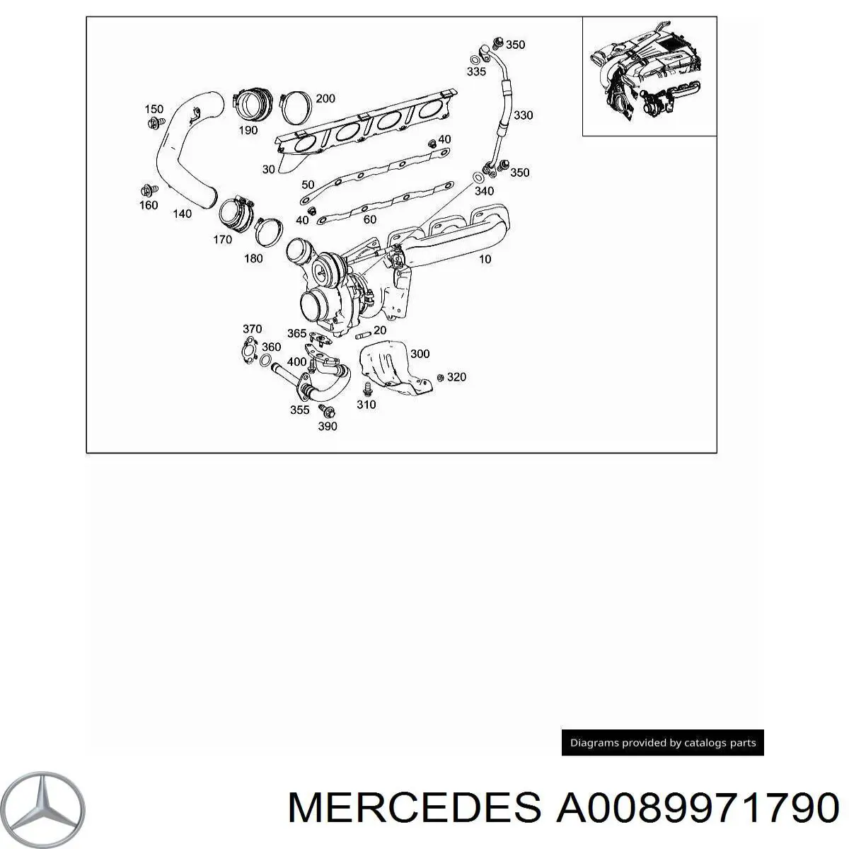 Купити A0019955410 Mercedes Кронштейн баку паливного