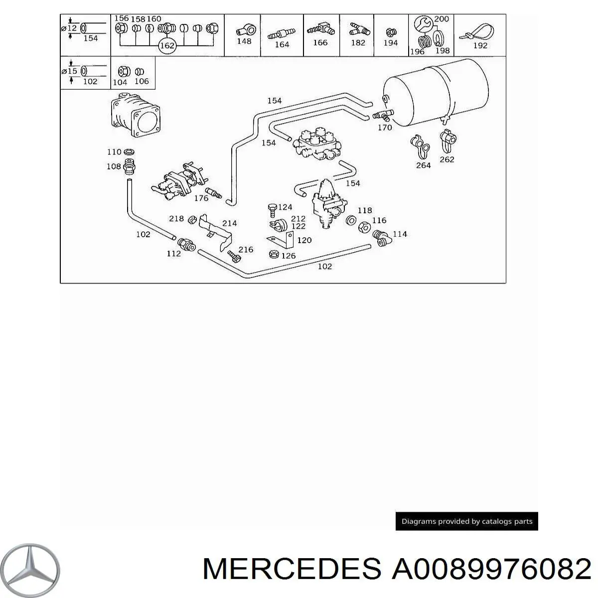 Купити A0089976082 Mercedes 