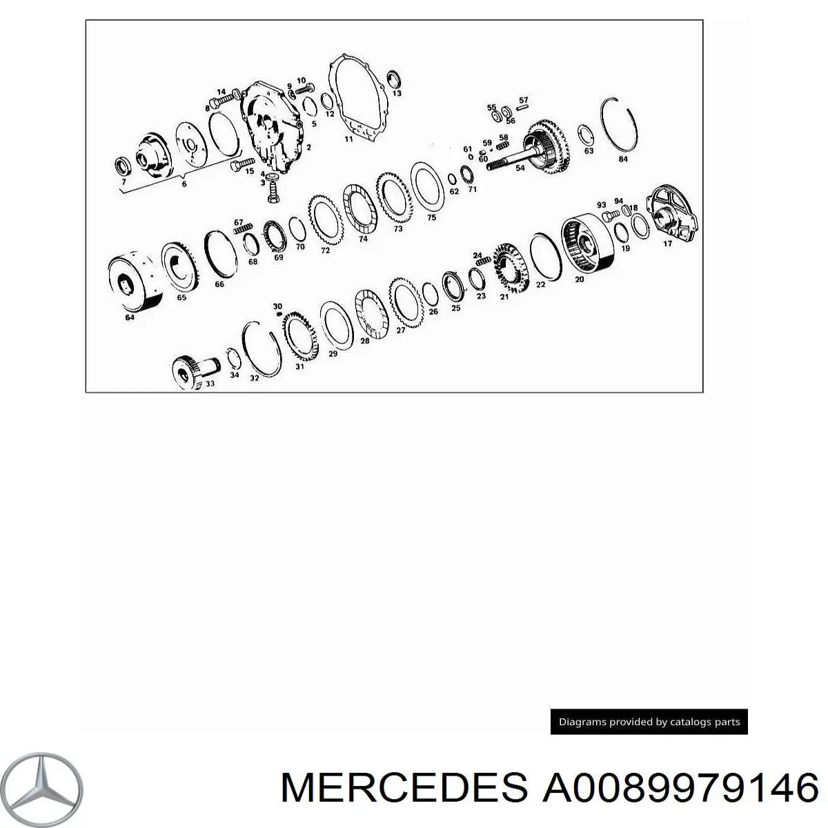 A0089979146 Mercedes Сальник АКПП/КПП, вхідного/первинного вала