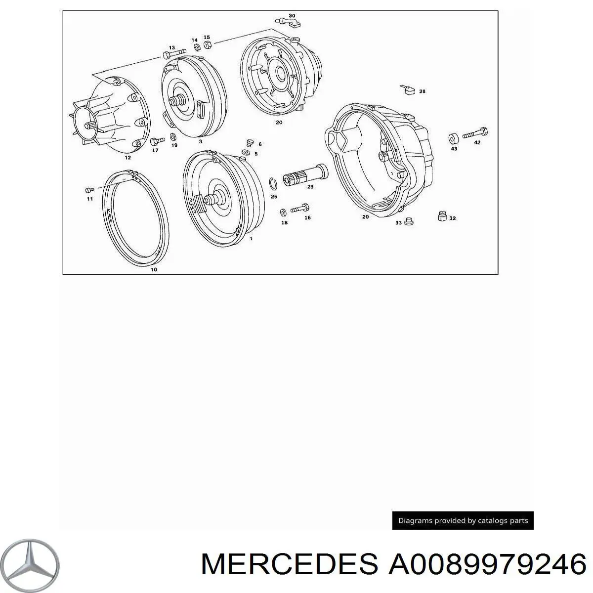 Сальник АКПП/КПП, вихідного/вторинного валу Mercedes A0089979246 ціна, від 5.12 USD