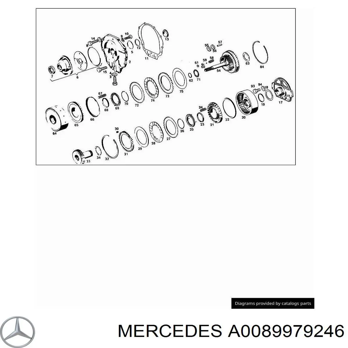 Тяга рульова в зборі A0089979246 Mercedes