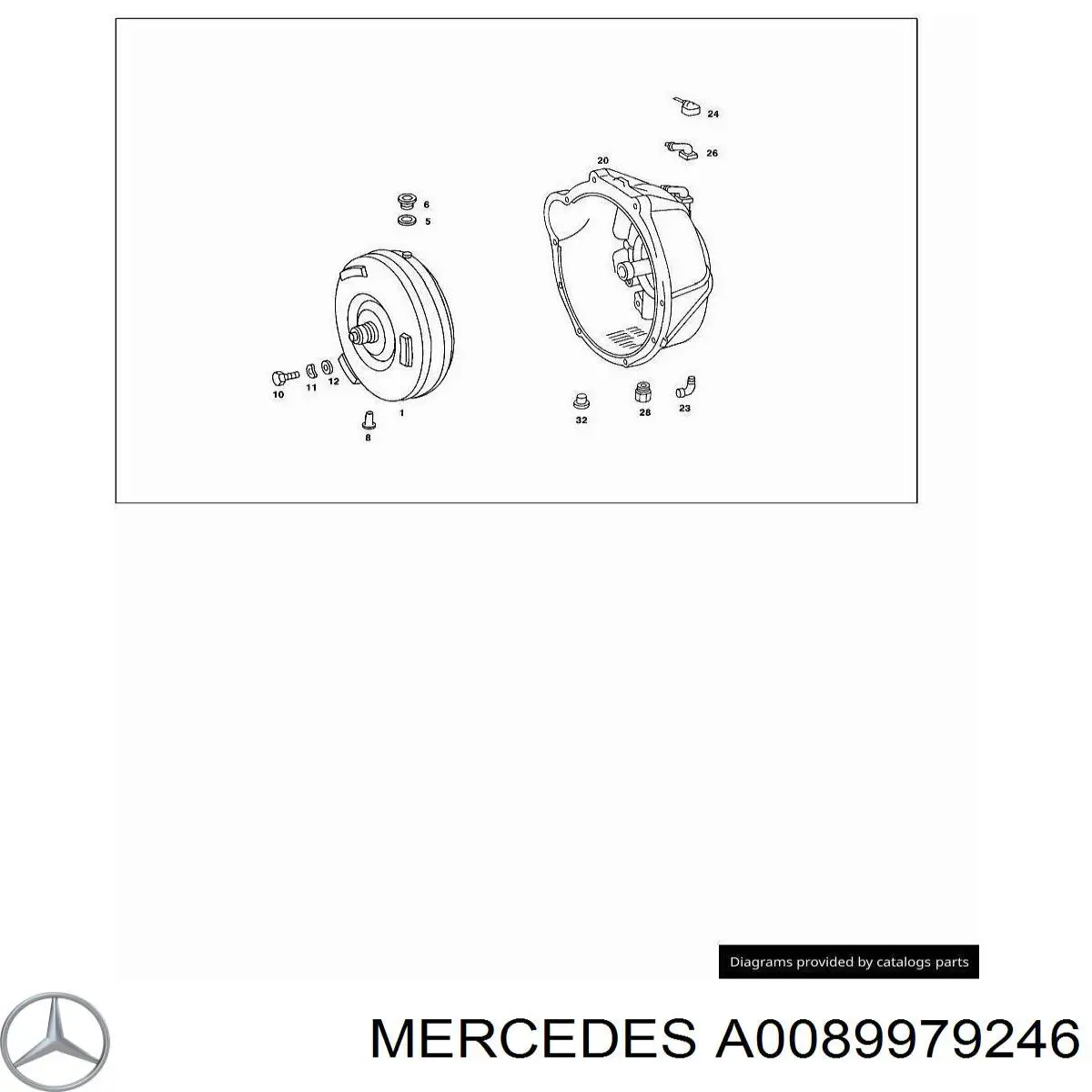 Купити A0089979246 Mercedes Сальник АКПП/КПП, вихідного/вторинного валу