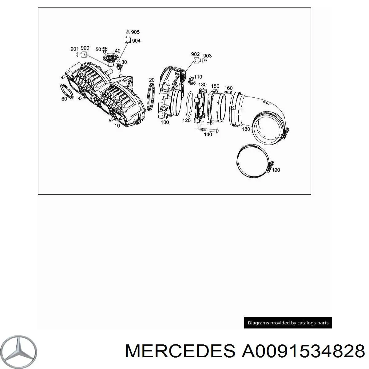 Купити A0091534828 Mercedes Датчик абсолютного тиску