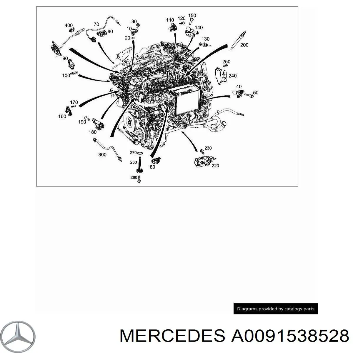 МАП Сенсор A0091538528 Mercedes