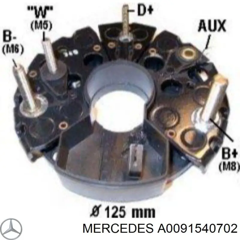 A0091540702 Mercedes генератор