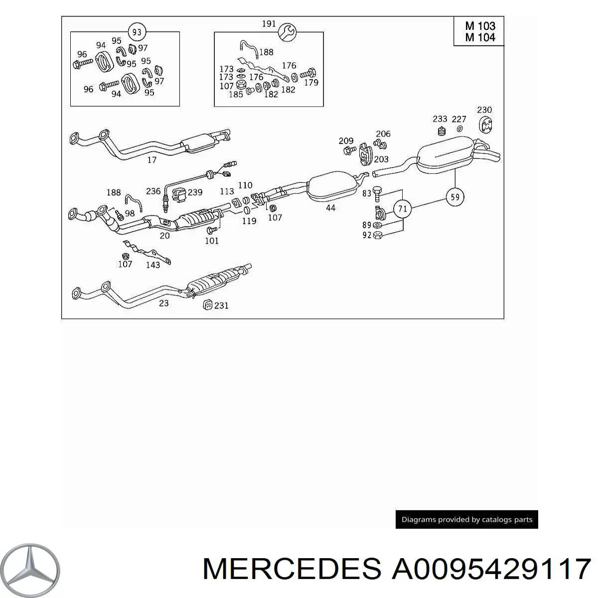 A0095429117 Mercedes лямбдазонд, датчик кисню