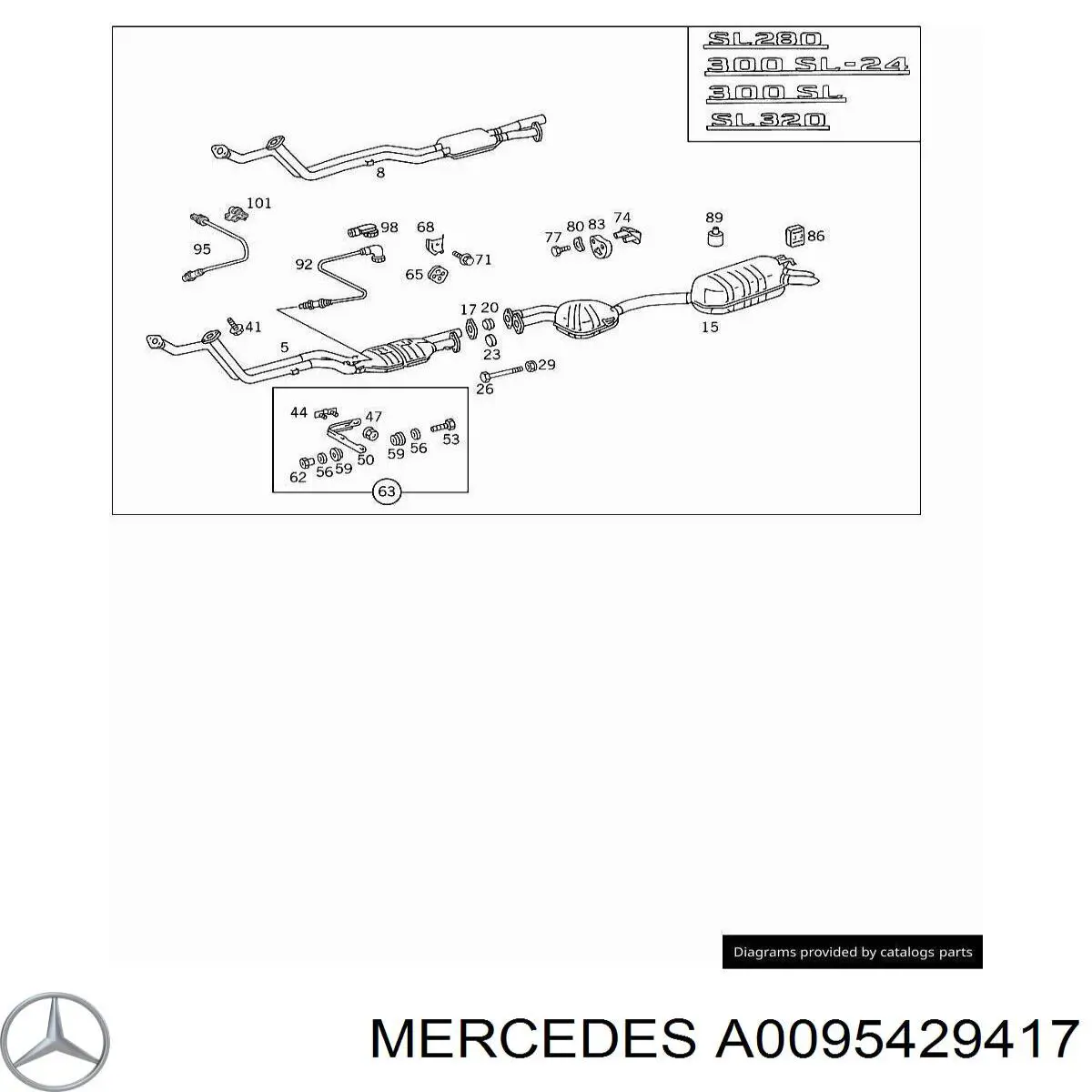 Купити A0095429417 Mercedes Лямбда зонд, датчик кисню