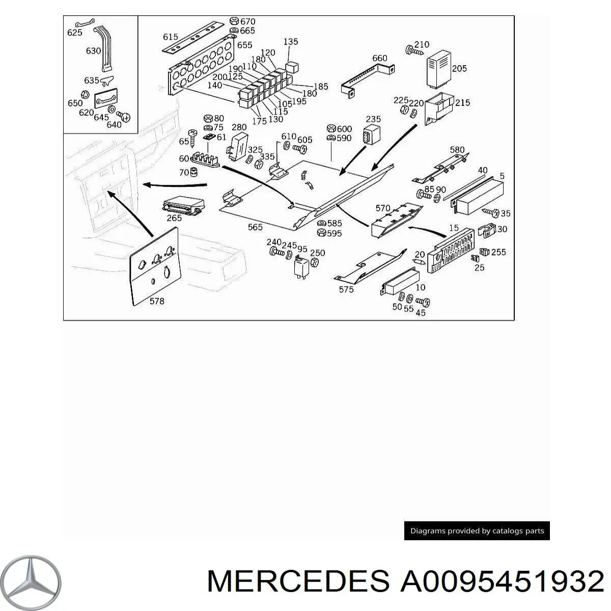  Mercedes A0095451932 ціна, від 85.33 USD