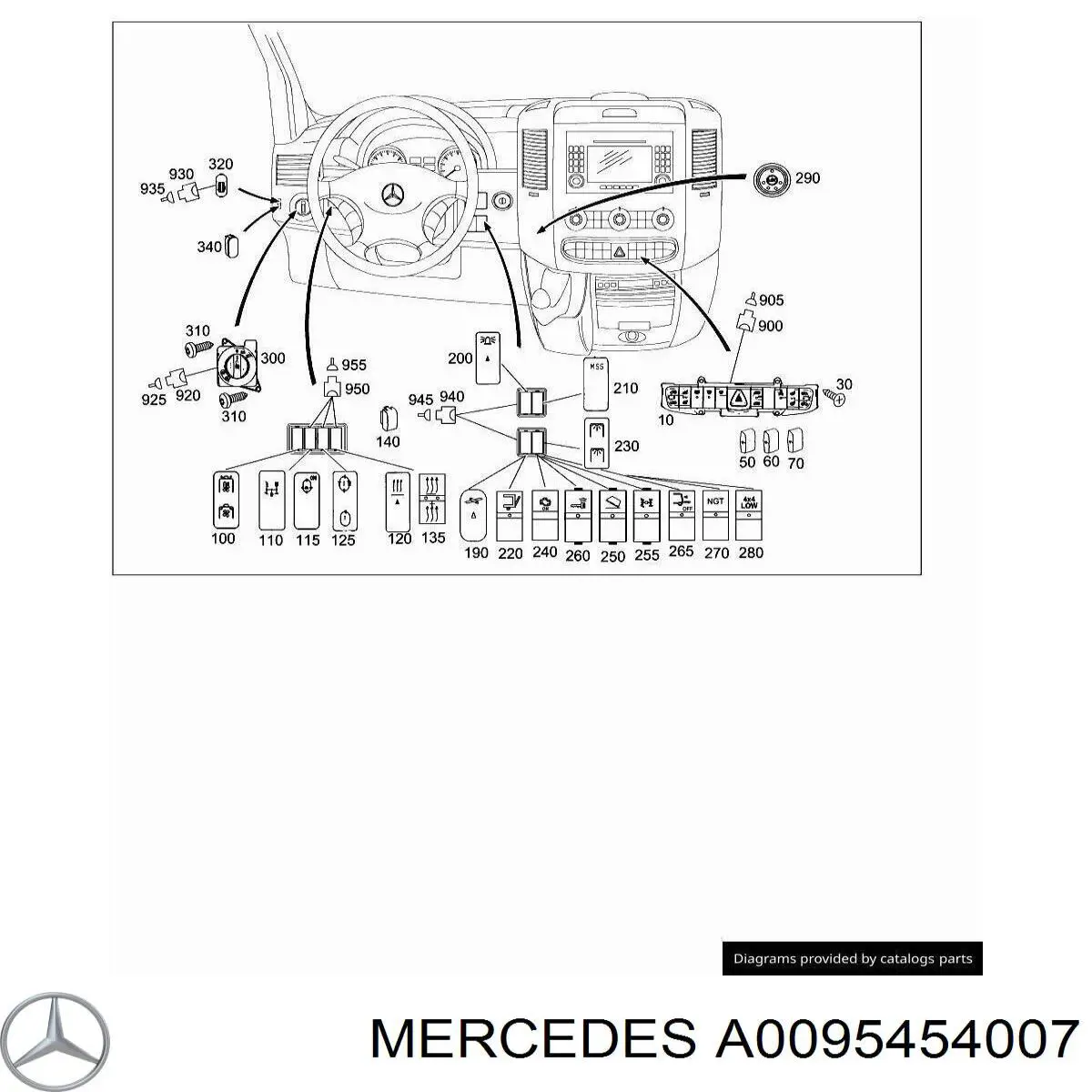  A0095454007 Mercedes