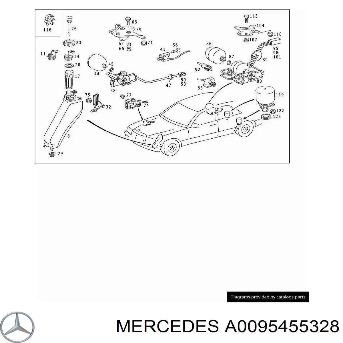 Купити A0095455328 Mercedes 