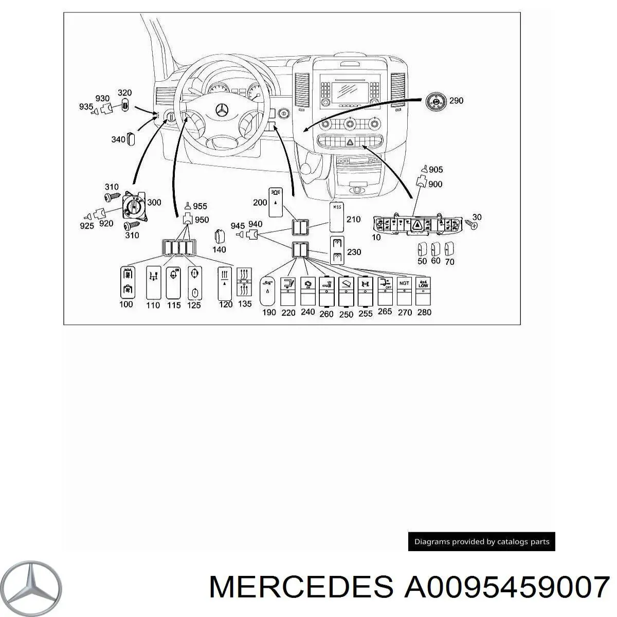 A0095459007 Mercedes 