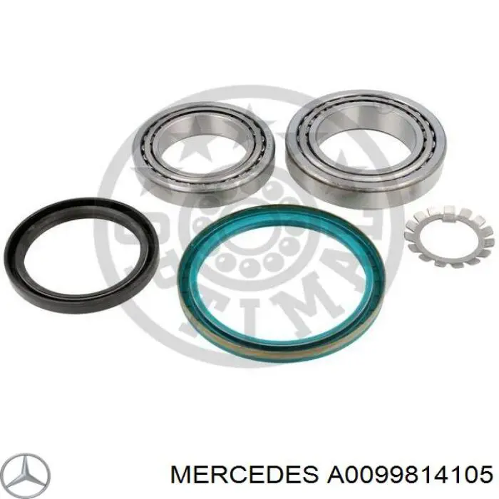 Підшипник ступиці передній, внутрішній Mercedes A0099814105 ціна, від 15.55 USD