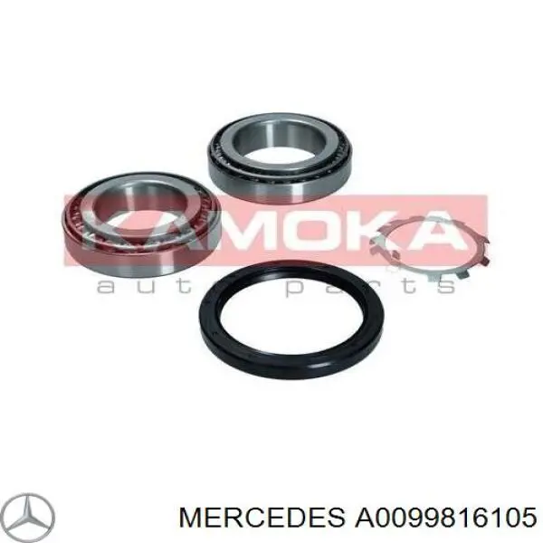 Комплект підшипник маточини передньої Mercedes A0099816105 ціна, від 75.44 USD