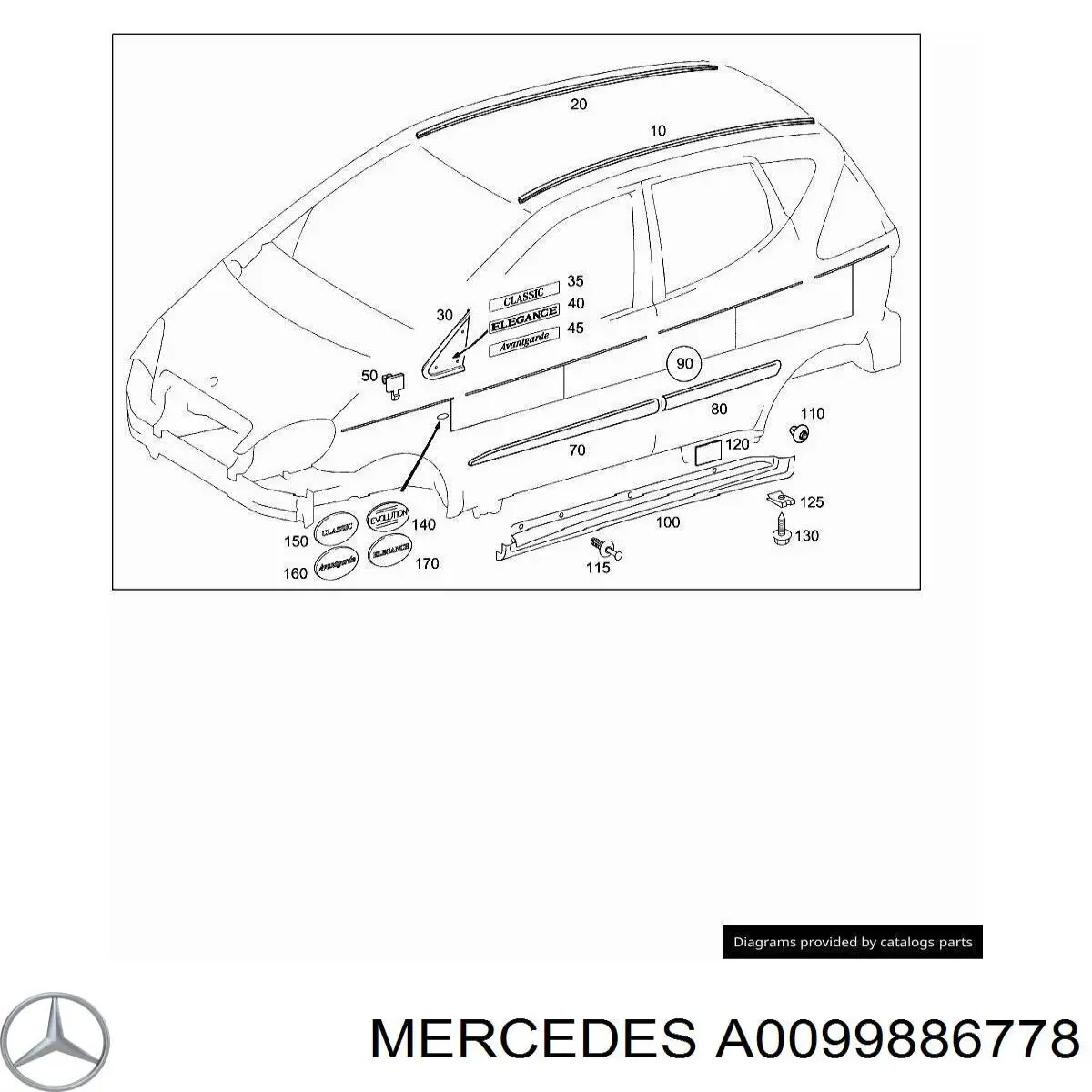 A0099886778 Mercedes 