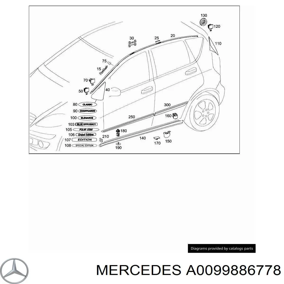 Купити A0099886778 Mercedes 