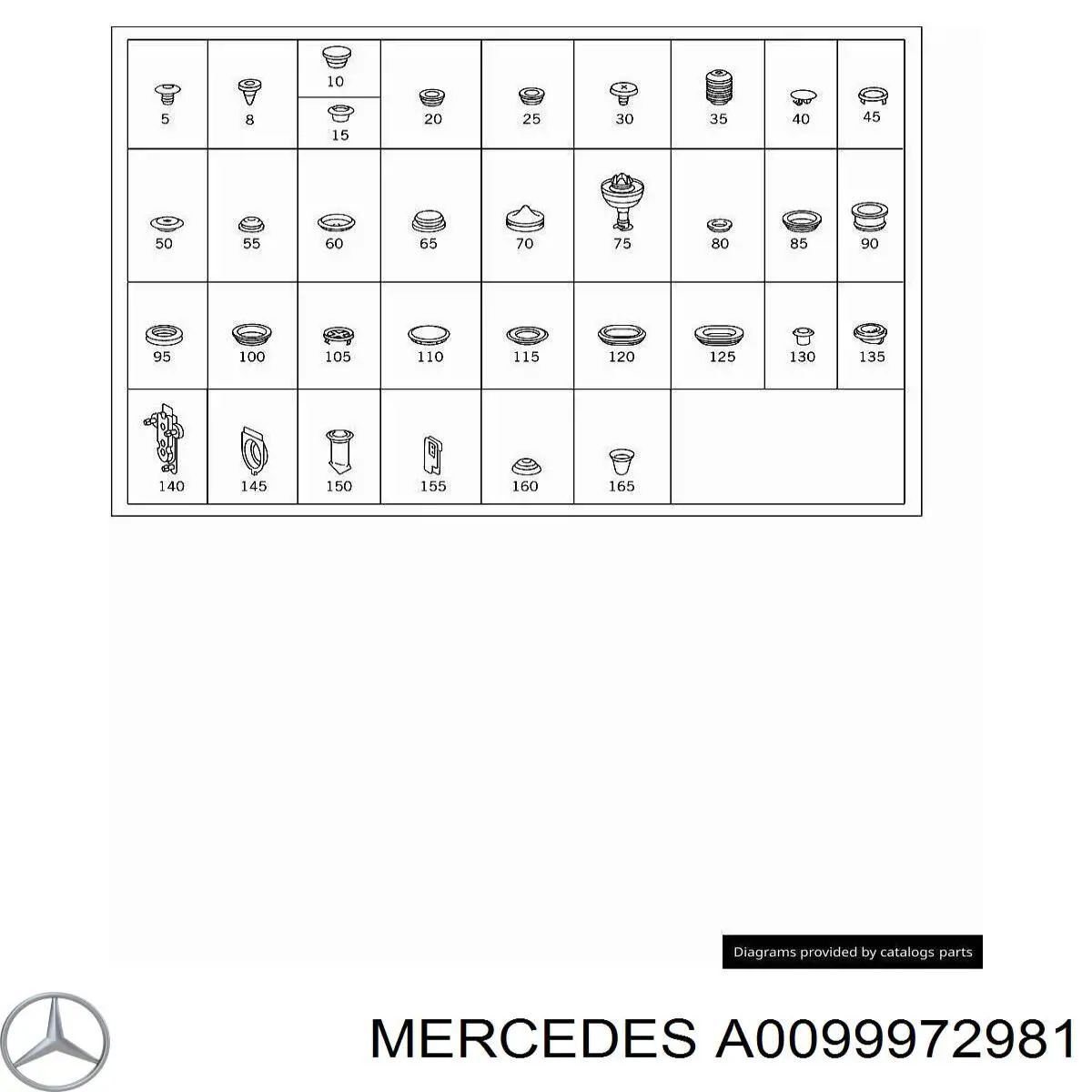  Mercedes A0099972981 ціна, від 4.39 USD