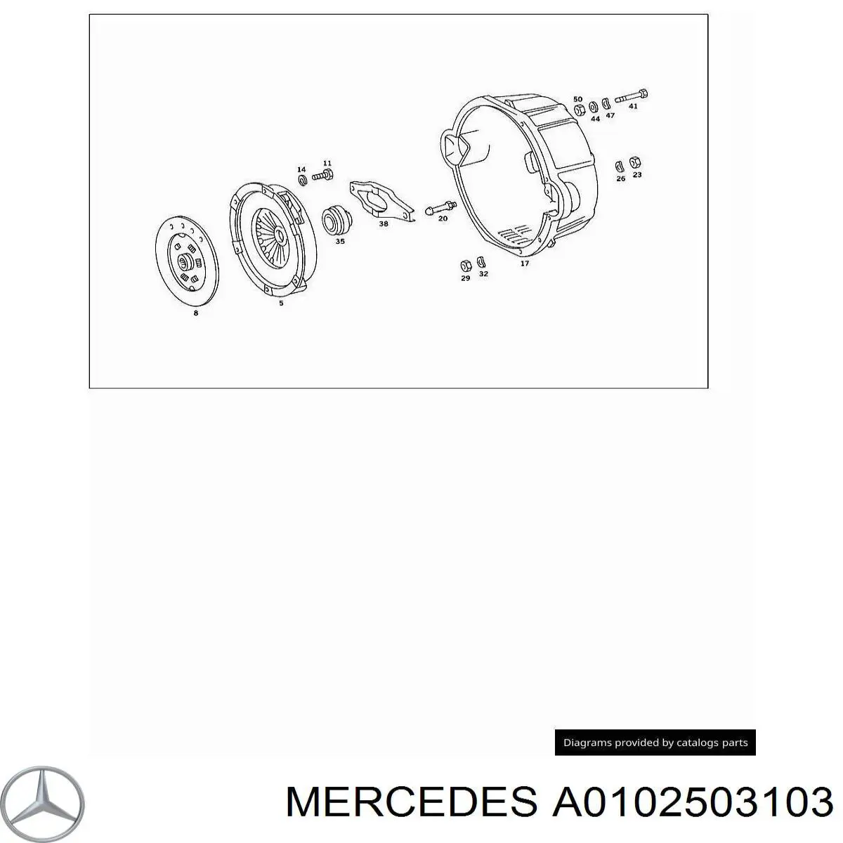 Купити A0102503103 Mercedes Диск зчеплення