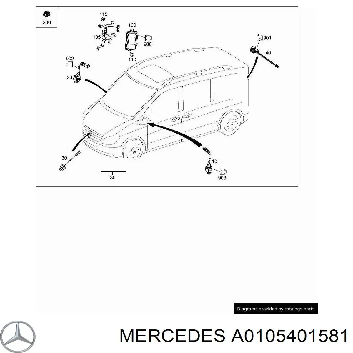 A0105401581 Mercedes 