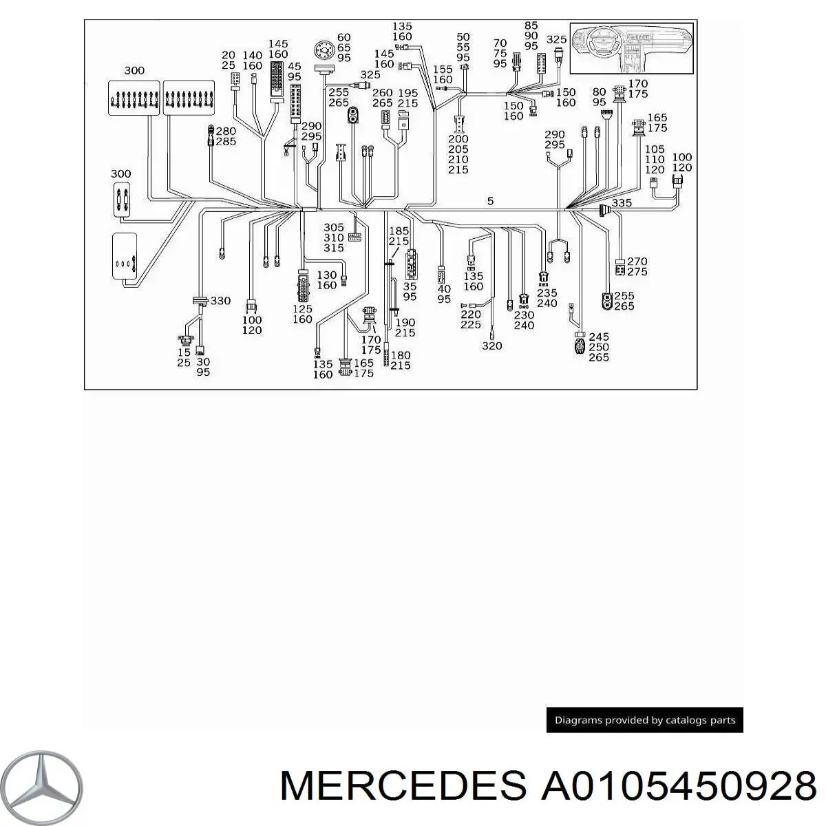  Mercedes A0105450928 ціна, від 1.58 USD