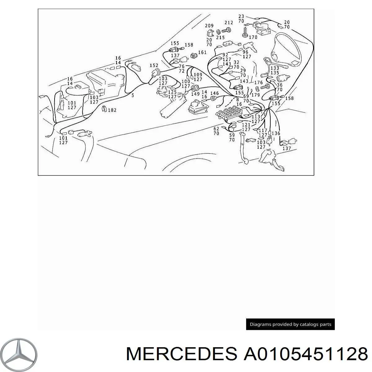 Блок керування дзеркалами заднього виду, на торпедо Mercedes A0105451128 ціна, від  USD