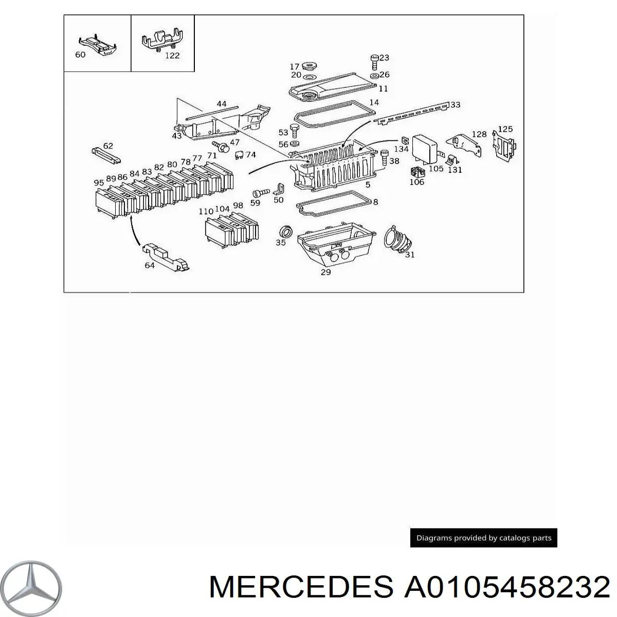 A0105458232 Mercedes Блок управління багатофункціонального рульового колеса