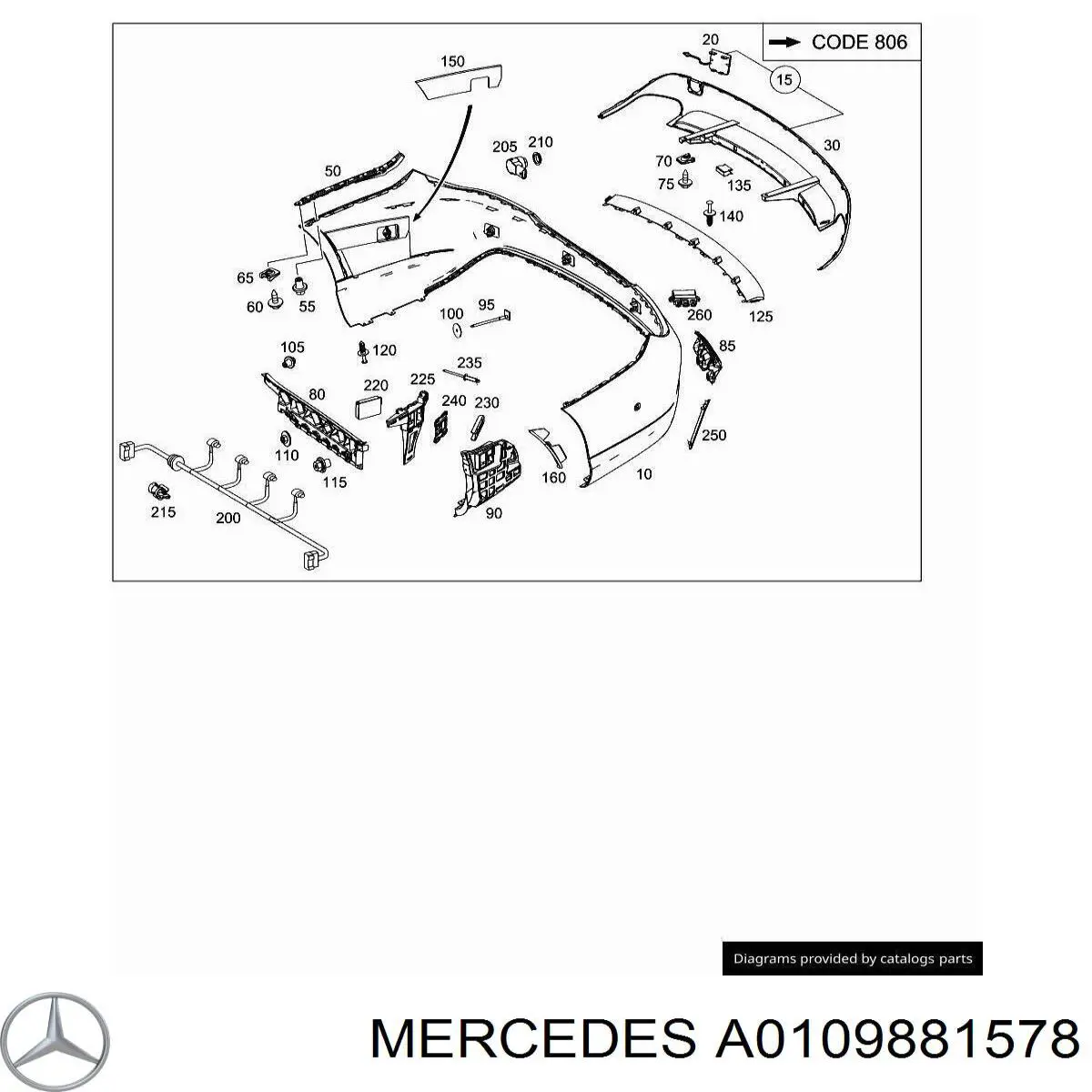 Купити A0109881578 Mercedes 