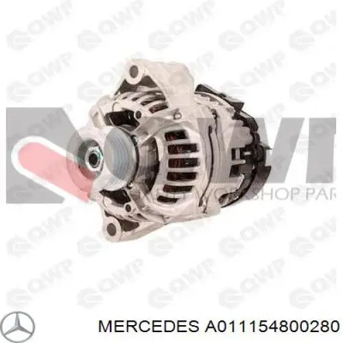 Генератор Mercedes A011154800280 ціна, від 165.26 USD