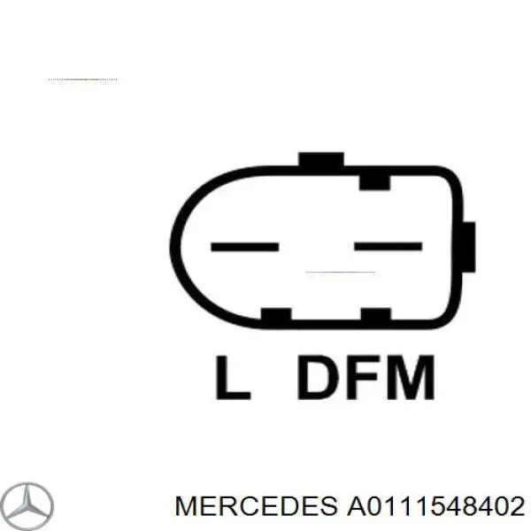 Генератор Mercedes A0111548402 ціна, від 174.60 USD