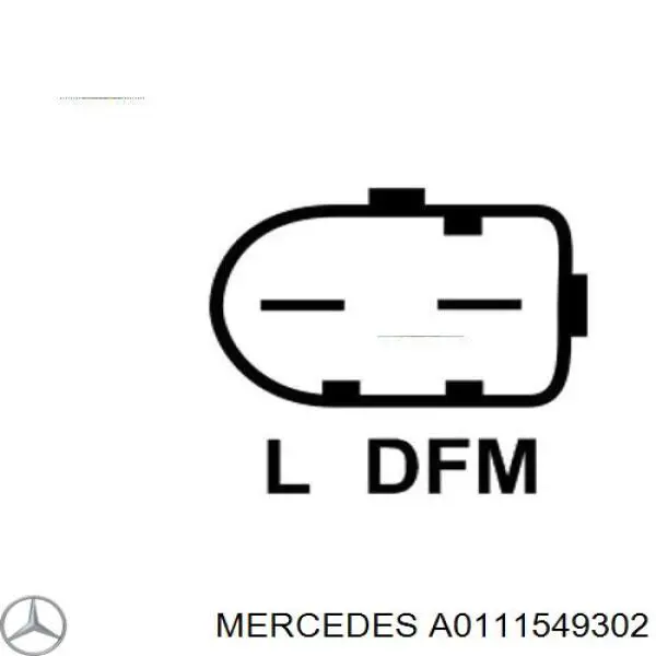 Генератор Mercedes A0111549302 ціна, від 175.01 USD