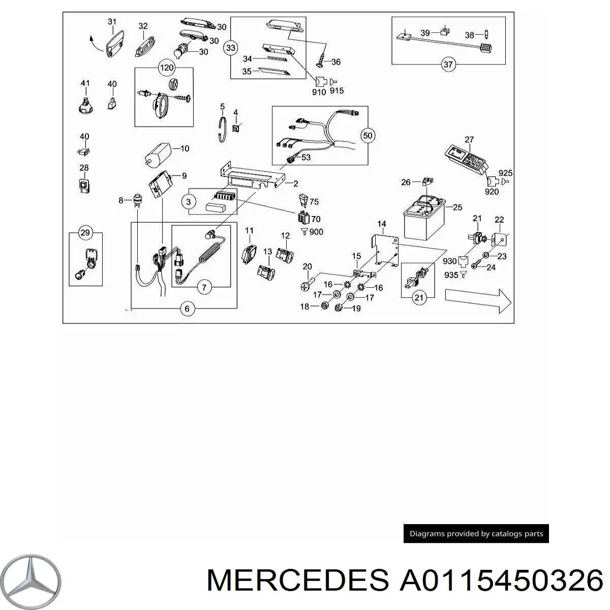  Mercedes A0115450326 ціна, від 6.91 USD