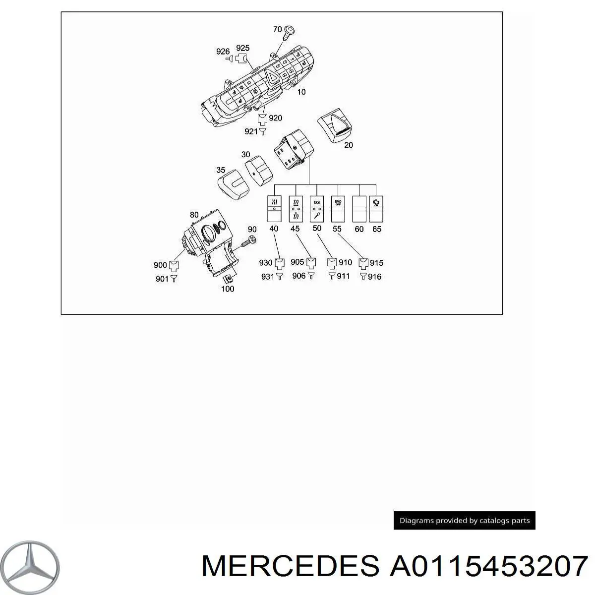 A0115453207 Mercedes 