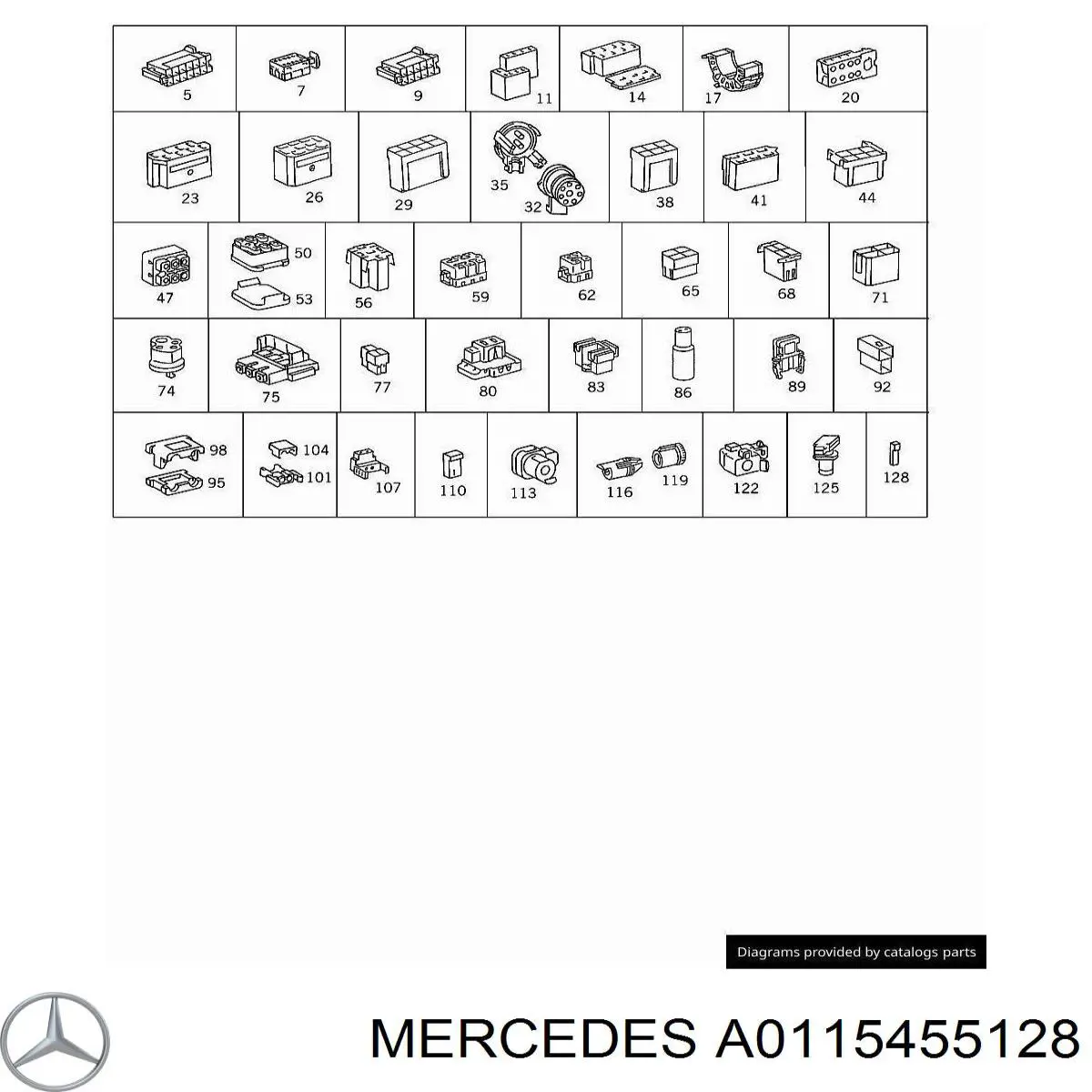  Mercedes A0115455128 ціна, від 2.53 USD